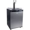 VEVOR Beer Kegerator, Dual Tap Draft Beer Dispenser, Full Size Keg Refrigerator With Shelves, CO2 Cylinder, Drip Tray & Rail, 32Â°F- 75.2Â°F Temperatu