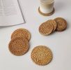 Rattan Coasters;  Table Decor Set of 6
