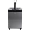 VEVOR Beer Kegerator, Dual Tap Draft Beer Dispenser, Full Size Keg Refrigerator With Shelves, CO2 Cylinder, Drip Tray & Rail, 32Â°F- 75.2Â°F Temperatu