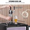 VEVOR Beer Kegerator, Dual Tap Draft Beer Dispenser, Full Size Keg Refrigerator With Shelves, CO2 Cylinder, Drip Tray & Rail, 32Â°F- 75.2Â°F Temperatu