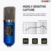 5 CORE XLR Microphone Condenser Mic for Computer Gaming, Podcast W/Tripod Stand Kit for Streaming, Recording, Vocals, Voice