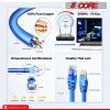 5 Core Ethernet Cable 3 ft Long Cat 6 Computer Internet Patch Cord High Speed WiFi RJ45 for Gaming Indoor Outdoor Use - ET 3FT BLU