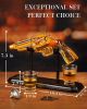 9 Oz Whiskey Revolver Decanter Set with 2 Oz Shot Glasses