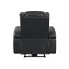 Dark Grey Power Recliner with Bluetooth