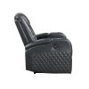 Dark Grey Power Recliner with Bluetooth