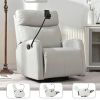 Rocking Recliner Chair,360 Degree Swivel Nursery Rocking Chair,Glider Chair,Modern Small Rocking Swivel Recliner Chair for Bedroom