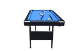 5.5 Ft Portable Billiard Table, 3-in-1 Foldable Billiard/Pool Table, Tennis Table, and Dining Table with Safety Anti Collapse Locks Legs for Adults