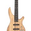 Glarry GIB Electric 5 String Bass Guitar Full Size Bag Strap Pick Connector Wrench Tool Burlywood