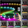 TV Console with Storage Cabinets, Remote Control, APP Control LED TV Stand, Full RGB Color Selection