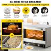 VEVOR Commercial Convection Oven, 21L/19Qt, Quarter-Size Conventional Oven Countertop, 1440W 3-Tier Toaster w/ Front Glass Door, Electric Baking Oven