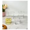 Oval Halo Tritan Glasses Drinking Set of 4 DOF (12oz), Plastic Drinking Glasses, BPA Free Cocktail Glasses, Drinkware Set, Plastic Water Tumblers