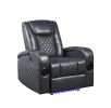 Dark Grey Power Recliner with Bluetooth