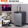 VEVOR Beer Kegerator, Single Tap Draft Beer Dispenser, Full Size Keg Refrigerator With Shelves, CO2 Cylinder, Drip Tray & Rail, 32Â°F- 75.2Â°F Tempera