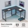 L Shaped Gaming Desk,White