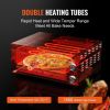 VEVOR Electric Countertop Pizza Oven 12-inch, 1500W Commercial Pizza Oven with Adjustable Temp, 0-60 Minutes Timer, 360Â° Uniform Baking Pizza Maker &