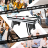 Air Hockey Table, 72" Indoor Hockey Table, LED Sports Hockey Game with 2 Pucks, 2 Pushers, and Electronic Score System