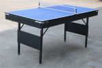 5.5 Ft Portable Billiard Table, 3-in-1 Foldable Billiard/Pool Table, Tennis Table, and Dining Table with Safety Anti Collapse Locks Legs for Adults