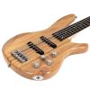 Glarry GIB Electric 5 String Bass Guitar Full Size Bag Strap Pick Connector Wrench Tool Burlywood