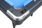 5.5 Ft Portable Billiard Table, 3-in-1 Foldable Billiard/Pool Table, Tennis Table, and Dining Table with Safety Anti Collapse Locks Legs for Adults