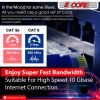 5 Core Ethernet Cable 3 ft Long Cat 6 Computer Internet Patch Cord High Speed WiFi RJ45 for Gaming Indoor Outdoor Use - ET 3FT BLU
