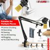 5 CORE XLR Microphone Condenser Mic w/Microphone ARM for Computer Gaming, Podcast, Tripod Stand Kit for Streaming, Recording, Vocals, Voice