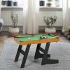 Soozier 38" Foldable Billiards Tabletop Game, Pool Table Set, Fun for the Whole Family with Easy Folding for Storage, Balls, Cues, Chalk