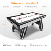 Air Hockey Table, 72" Indoor Hockey Table, LED Sports Hockey Game with 2 Pucks, 2 Pushers, and Electronic Score System