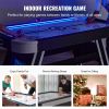 VEVOR Air-Powered Hockey Table, 72" Indoor Hockey Table, LED Sports Hockey Game with 2 Pucks, 2 Pushers