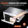 VEVOR Electric Countertop Pizza Oven 12-inch, 1500W Commercial Pizza Oven with 0-60 Minutes Timer, Stainless Steel Pizza Maker with Removable Crumb Tr