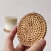 Rattan Coasters;  Table Decor Set of 6