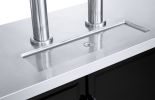 Dukers Back Bar Triple Solid Door Kegerator Beverage Refrigerator