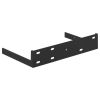 Floating Wall Shelf Oak and White 9.1"x9.3"x1.5" MDF