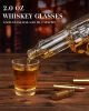 9 Oz Whiskey Revolver Decanter Set with 2 Oz Shot Glasses