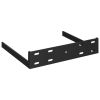 Floating Corner Shelf High Gloss Black 13.8"x13.8"x1.5" MDF