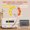 VEVOR Steam Oven Toaster, 12L Countertop Convection Oven, 1300W 5 In 1 Steam Toaster Oven, 7 Cooking Modes Air Fryer Convection Oven Combo with Baking