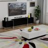 TV Console with Storage Cabinets, Remote Control, APP Control LED TV Stand, Full RGB Color Selection