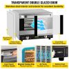 VEVOR Commercial Convection Oven, 21L/19Qt, Quarter-Size Conventional Oven Countertop, 1440W 3-Tier Toaster w/ Front Glass Door, Electric Baking Oven