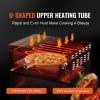 VEVOR Electric Countertop Pizza Oven 12-inch, 1500W Commercial Pizza Oven with 0-60 Minutes Timer, Stainless Steel Pizza Maker with Removable Crumb Tr