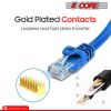 5 Core Ethernet Cable 3 ft Long Cat 6 Computer Internet Patch Cord High Speed WiFi RJ45 for Gaming Indoor Outdoor Use - ET 3FT BLU