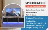 TV Console with Storage Cabinets, Remote Control, APP Control LED TV Stand, Full RGB Color Selection