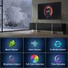 TV Console with Storage Cabinets, Remote Control, APP Control LED TV Stand, Full RGB Color Selection