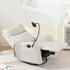 Rocking Recliner Chair,360 Degree Swivel Nursery Rocking Chair,Glider Chair,Modern Small Rocking Swivel Recliner Chair for Bedroom