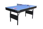 5.5 Ft Portable Billiard Table, 3-in-1 Foldable Billiard/Pool Table, Tennis Table, and Dining Table with Safety Anti Collapse Locks Legs for Adults
