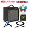 5 Core Guitar Amp 20W Amplifier For Electric Bass Acoustic Practice Amp Small Portable Mini Amplificador Para Bajo with Built in Effects - GA 20 BLK