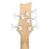 Glarry GIB Electric 5 String Bass Guitar Full Size Bag Strap Pick Connector Wrench Tool Burlywood