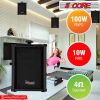 5 Core Audio System Combo 30W Amplifier 6.4' Wall Speakers 4 Piece 10W RMS Each Commercial Speaker System for Restaurant Office Cafe Bar - AMP 30W-UTX