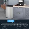 HOMCOM Upright Freezer, 3.0 Cubic Feet Compact Mini Freezer with Reversible Single Door and Adjustable Thermostat, Small freezer for Home, Dorm, Apart