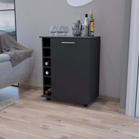 Bar Cart Cisco, Living Room, Black (Color: Black)