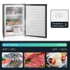 HOMCOM Upright Freezer, 3.0 Cubic Feet Compact Mini Freezer with Reversible Single Door and Adjustable Thermostat, Small freezer for Home, Dorm, Apart