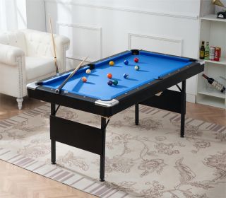 Portable Billiard/Pool Table (Color: as Pic)